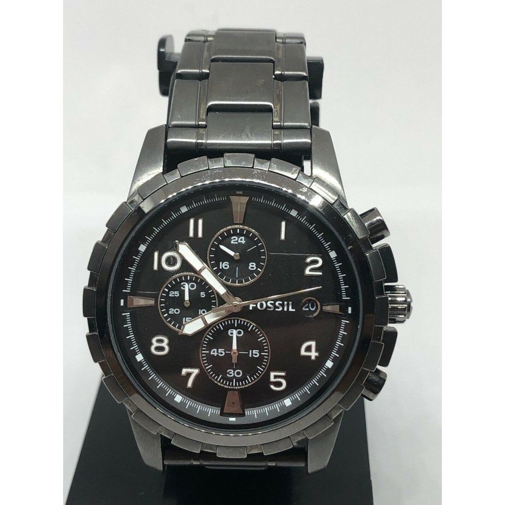 Fossil FS4721 Men's Stainless Steel Analog Black D